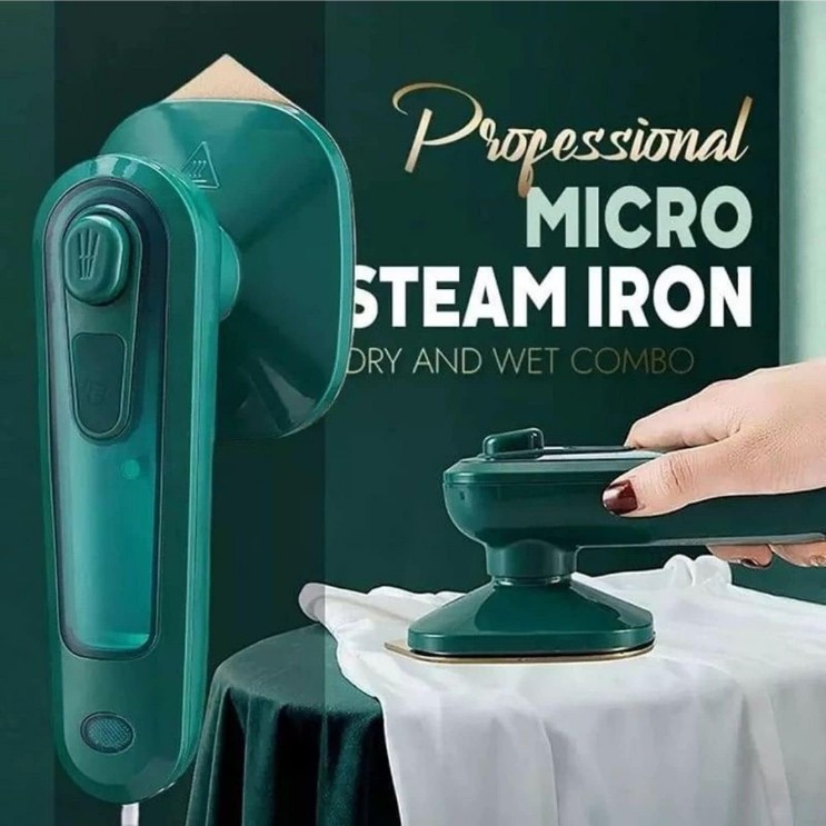 Portable Mini Steam Iron l Hot Dry & Steam Dry l 60 ml water Capacity